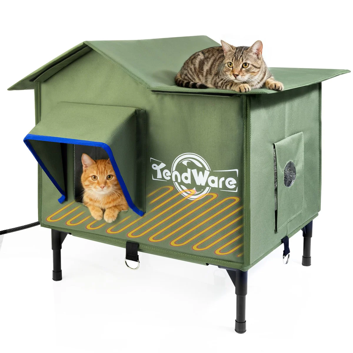 TENDWARE Outdoor Heated Cat Shelter