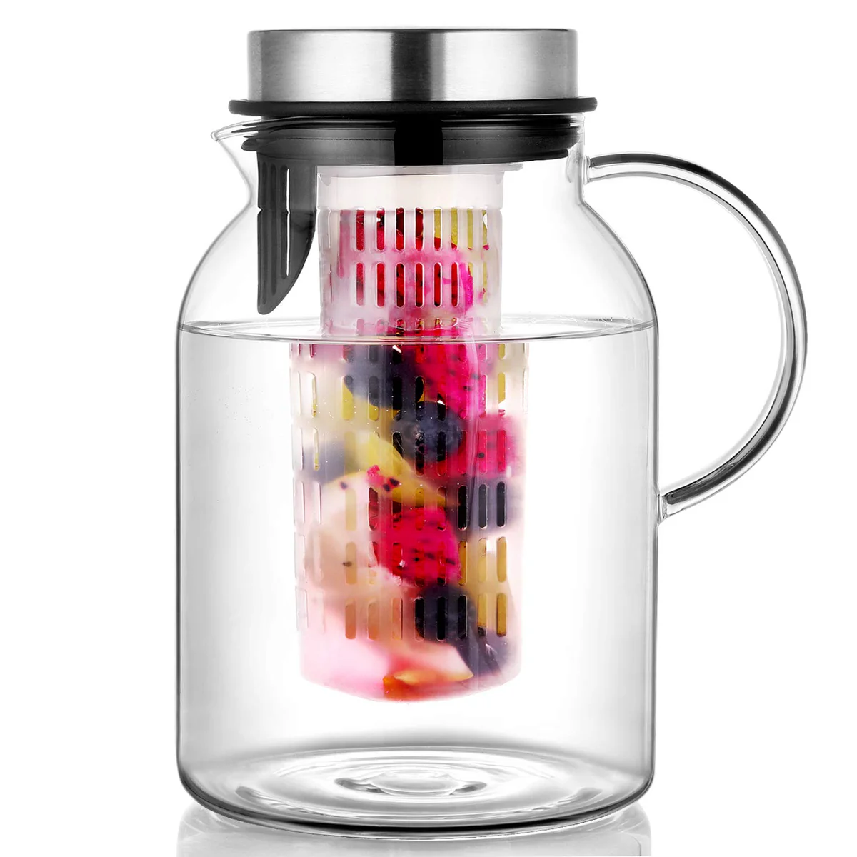 HIWARE Glass Pitcher with Fruit Infuser