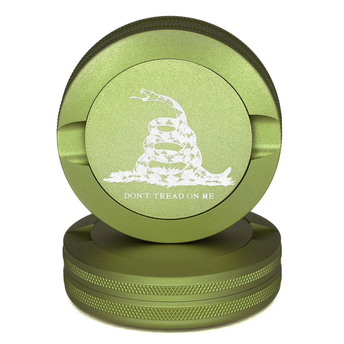 Don't Tread on Me Metal Storage Can - Gadsden Flag Snus Container