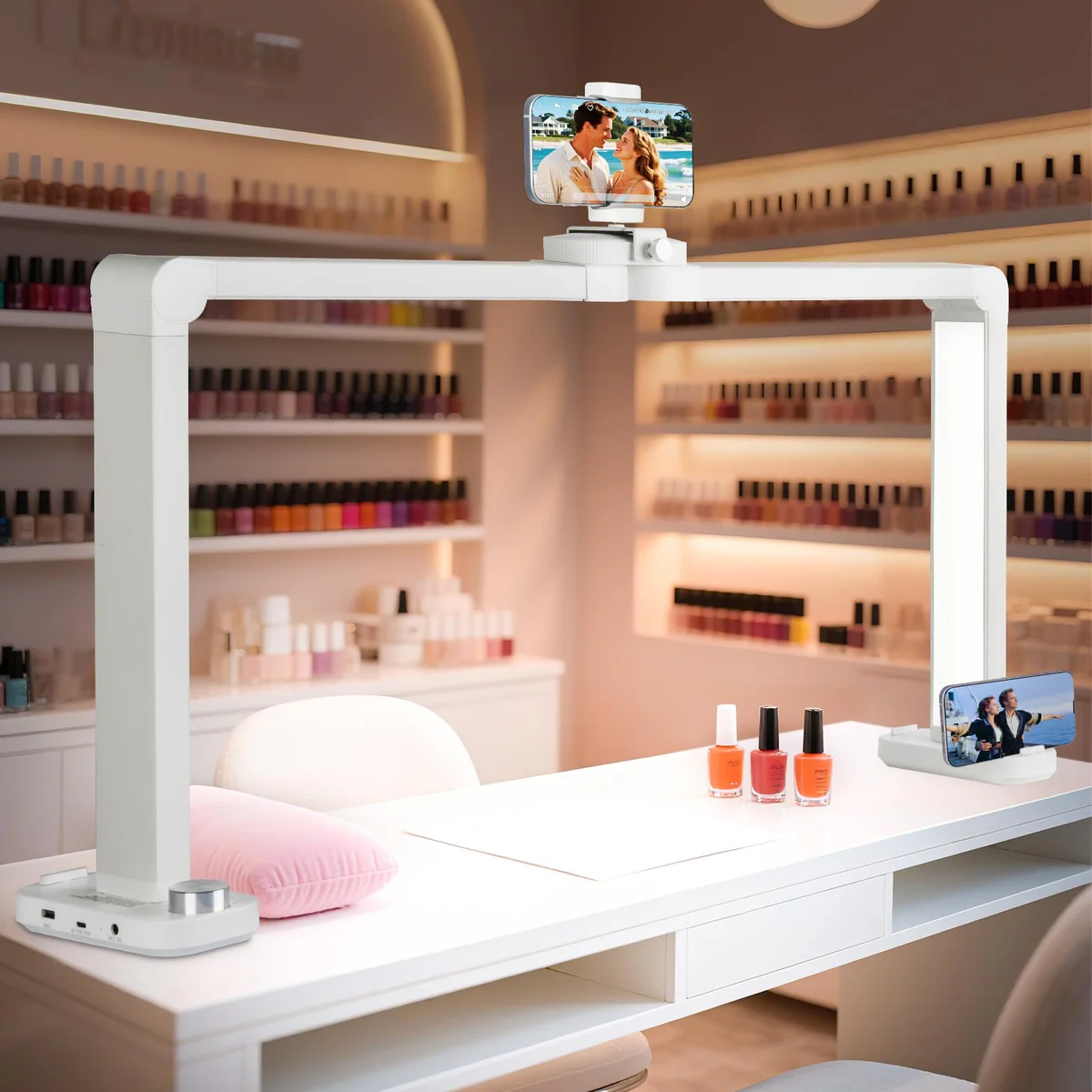 KIRKAS 34inch Large Half Moon Light for Nail Tech