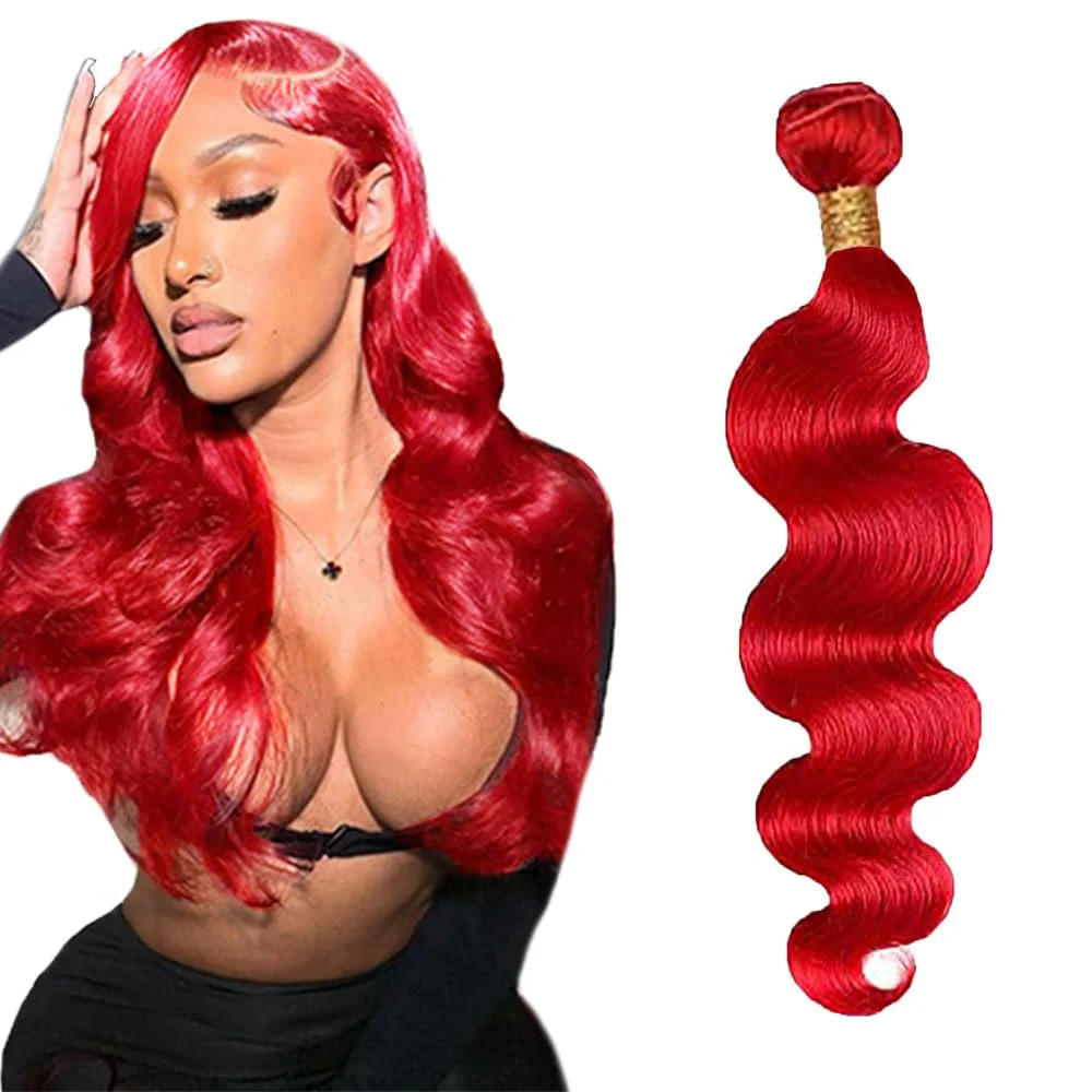 GveoXvo Body Wave Brazilian Virgin Human Hair Extensions (ONE BUNDLE)