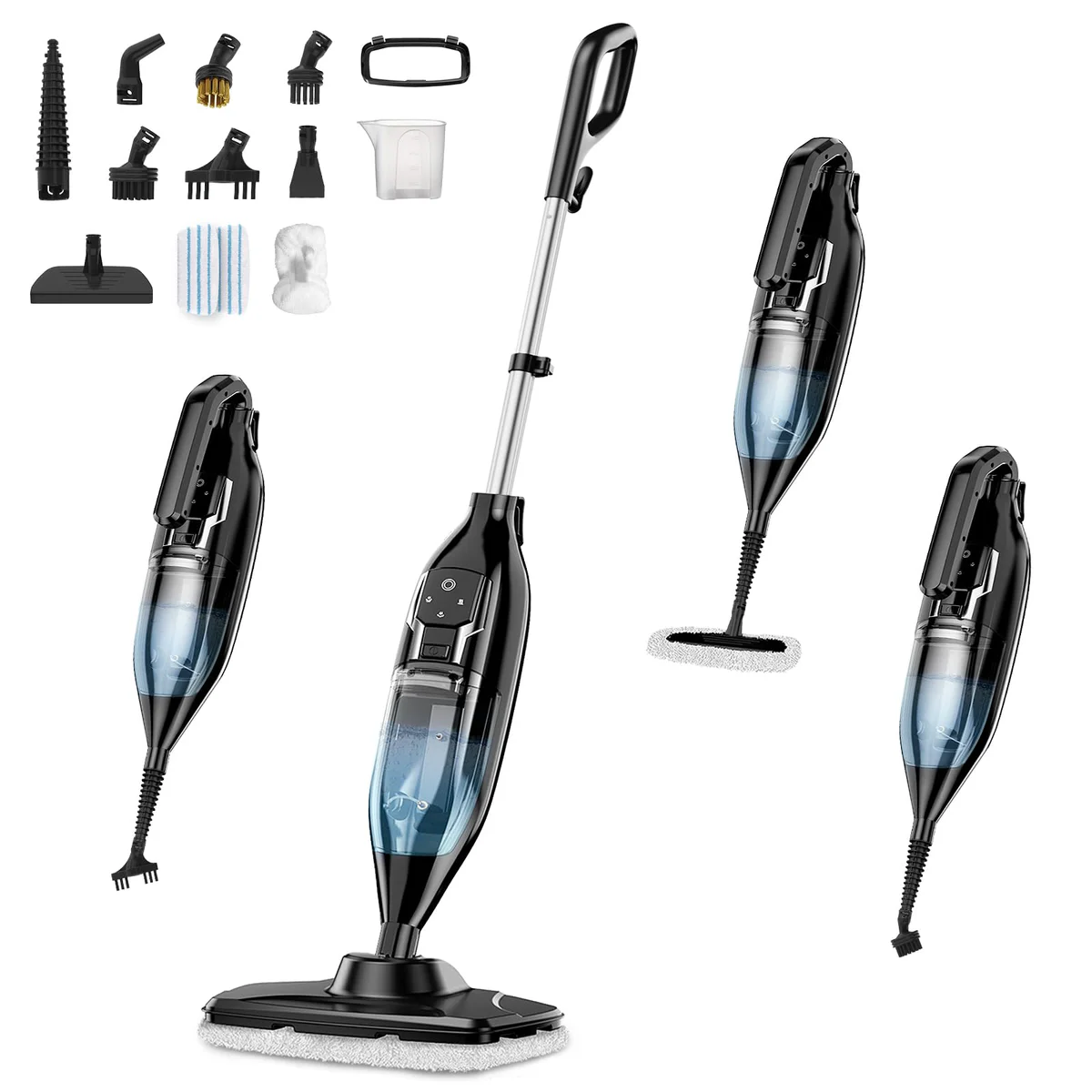 Leiksen Handheld Steam Cleaner with Attachments