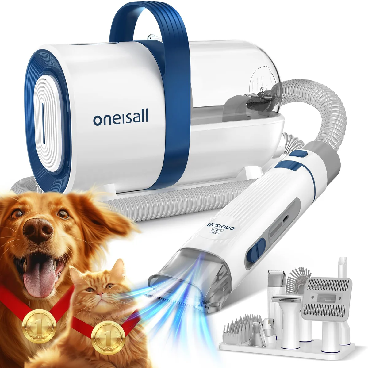 oneisall Dog Grooming Kit Vacuum and Clippers