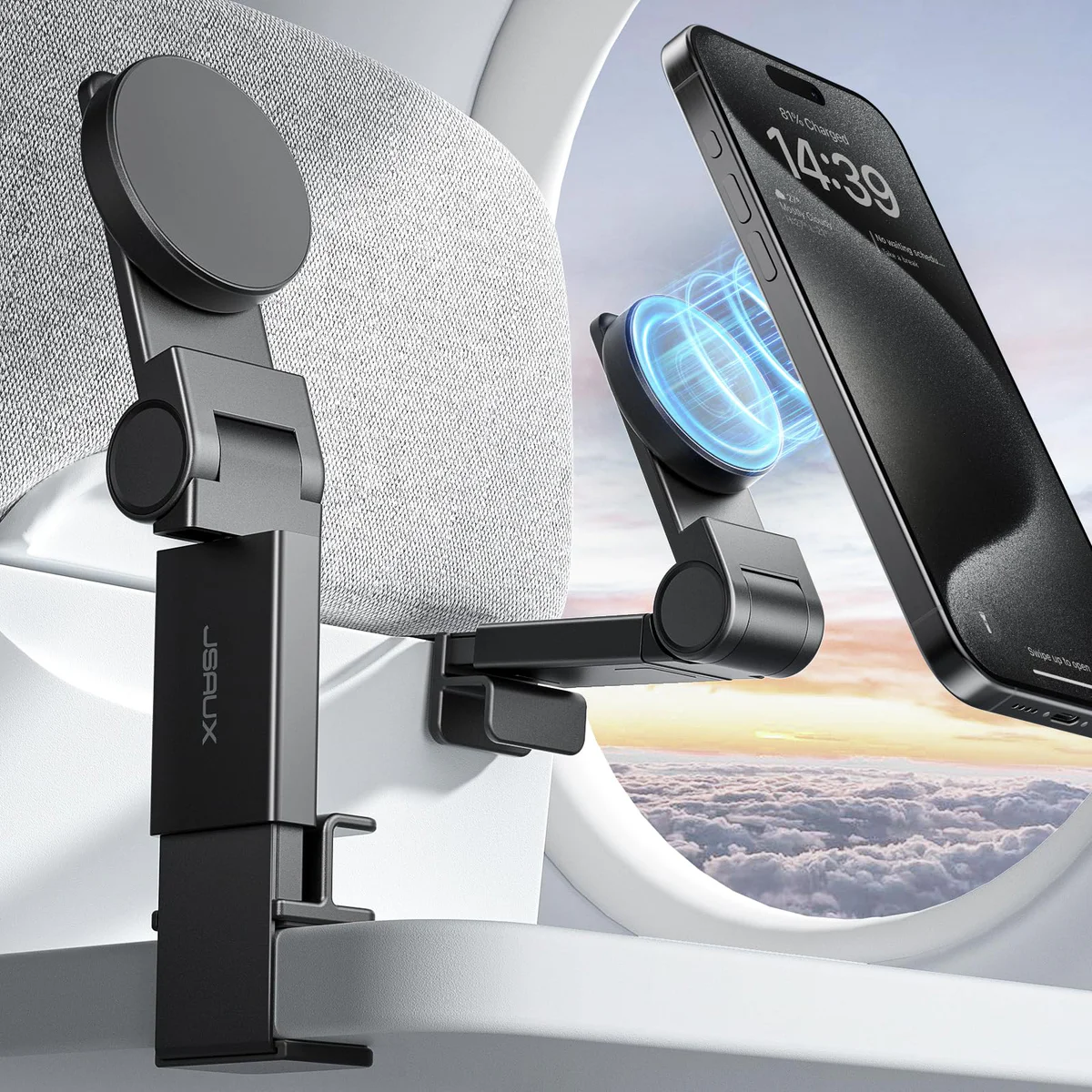 JSAUX Magnetic Airplane Phone Holder Mount for MagSafe