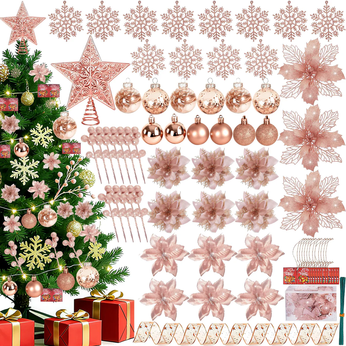 AKAUKIN Christmas Tree Ornaments Set