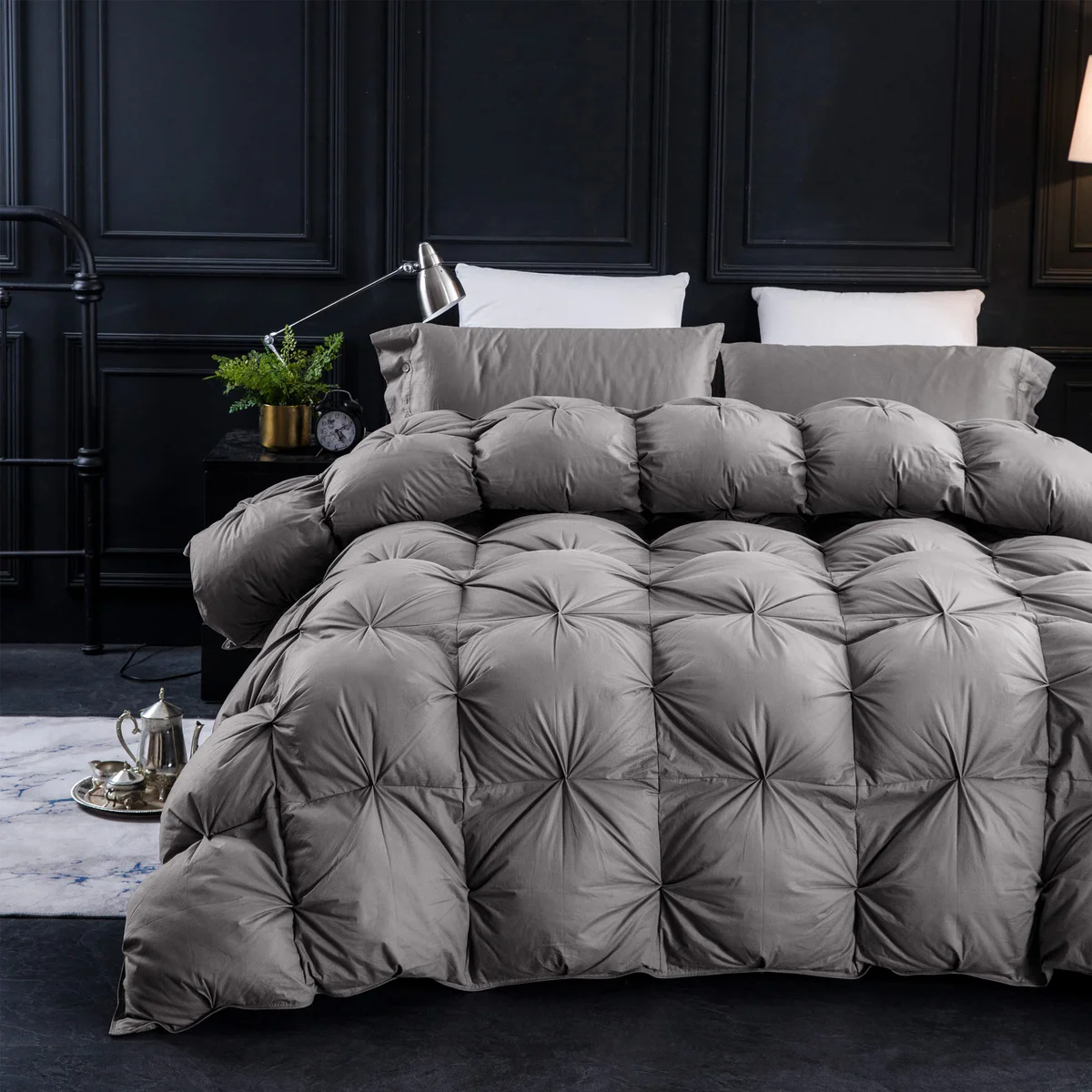 Three Geese Pinch Pleat Goose Down Comforter