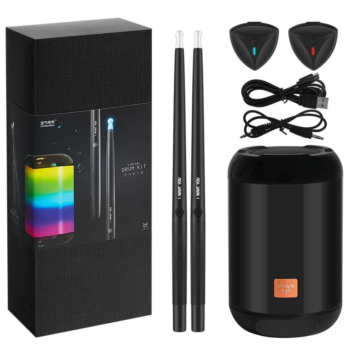 AirDonDon Virtual Air Drum Set 