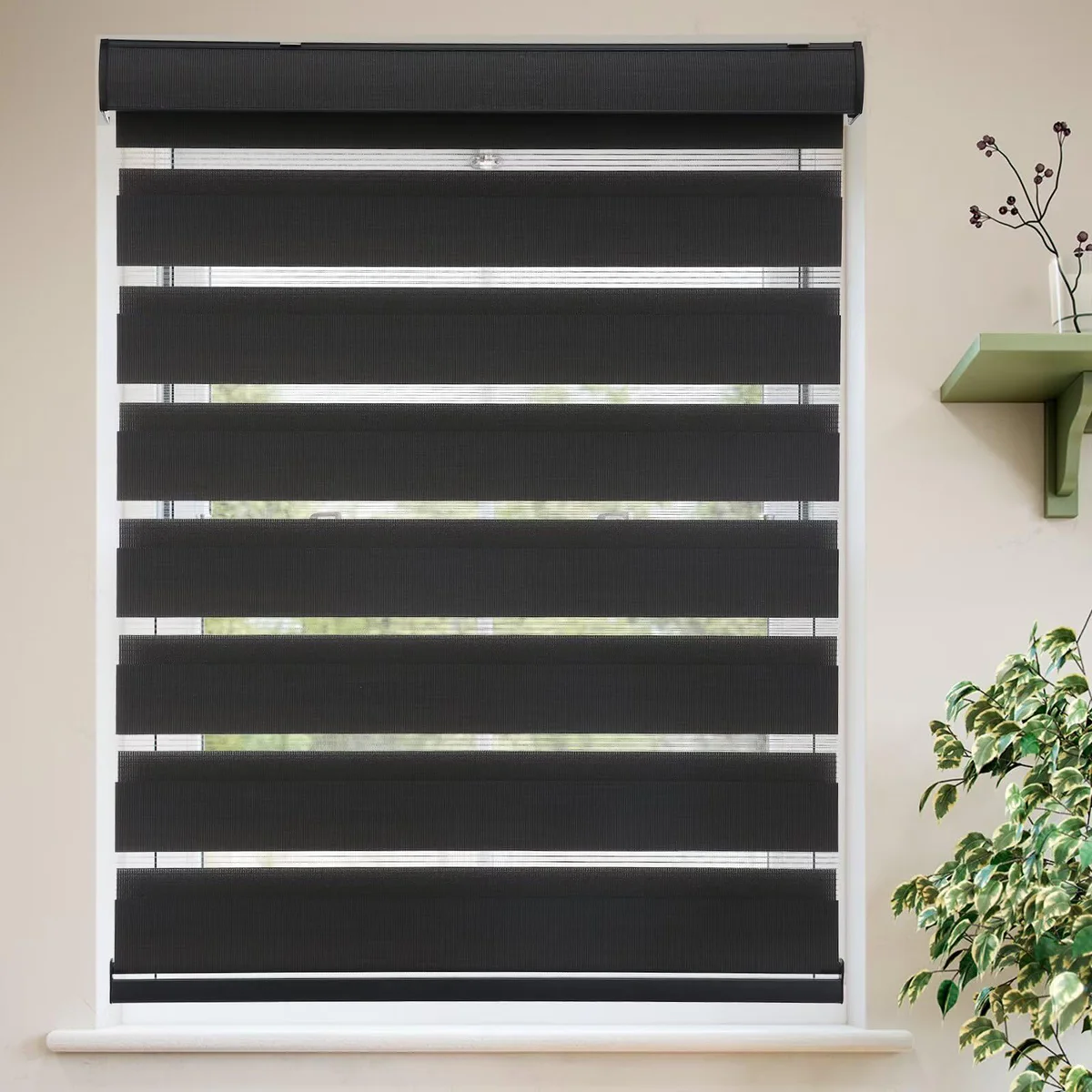 MYshade Roller Zebra Window Blinds Dual Layer Shades