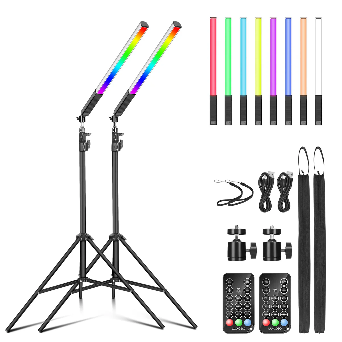 LUXCEO, LED Video Light Wand Sticks