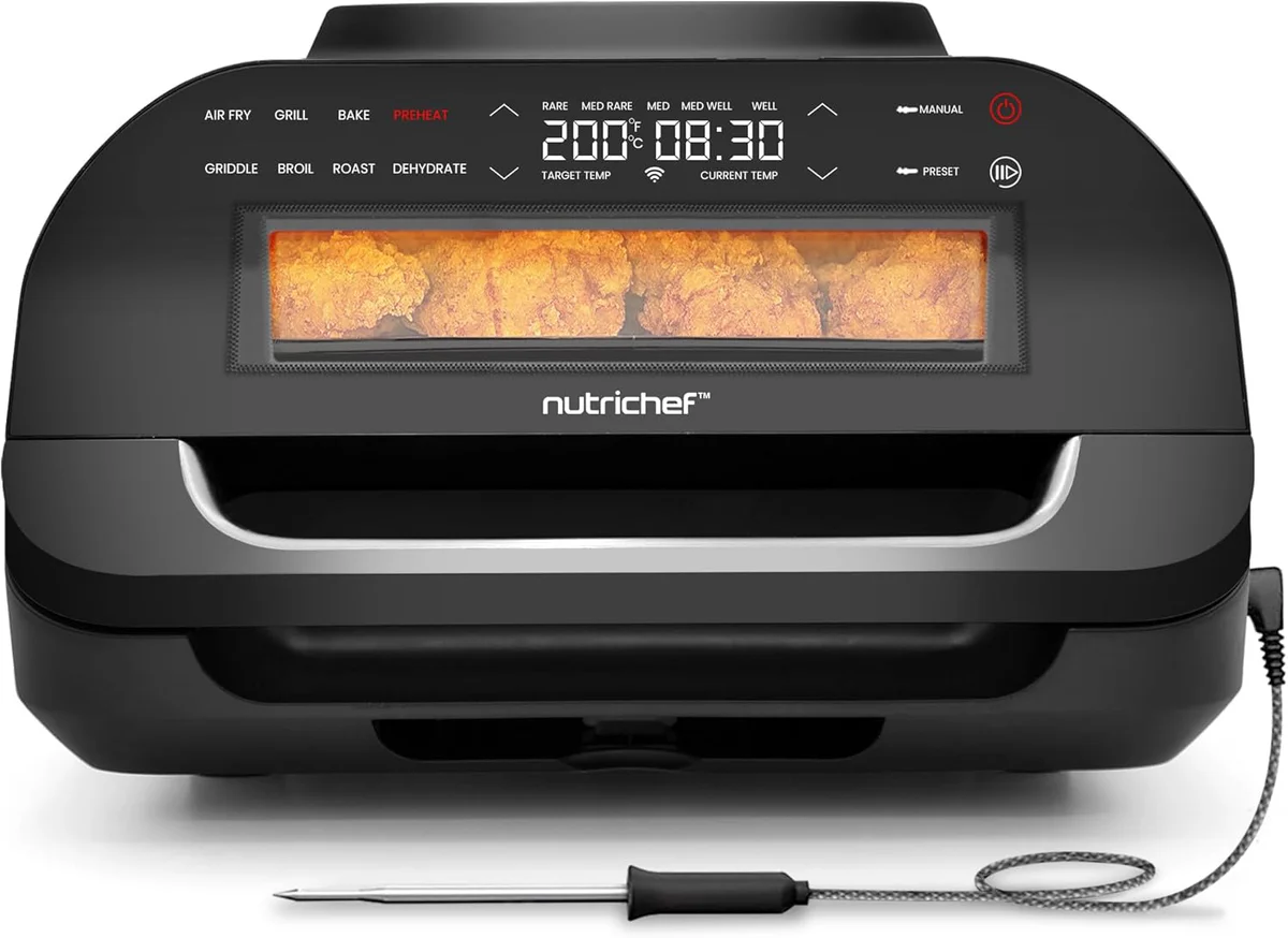 NutriChef Indoor Smokeless Grill 