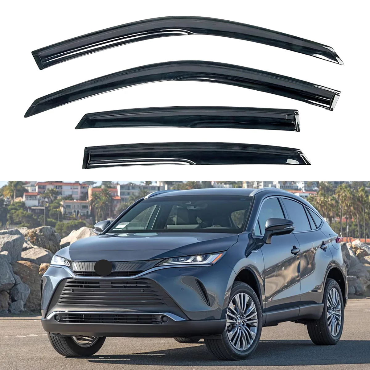 KPY Venza Rain Guards Window Deflectors