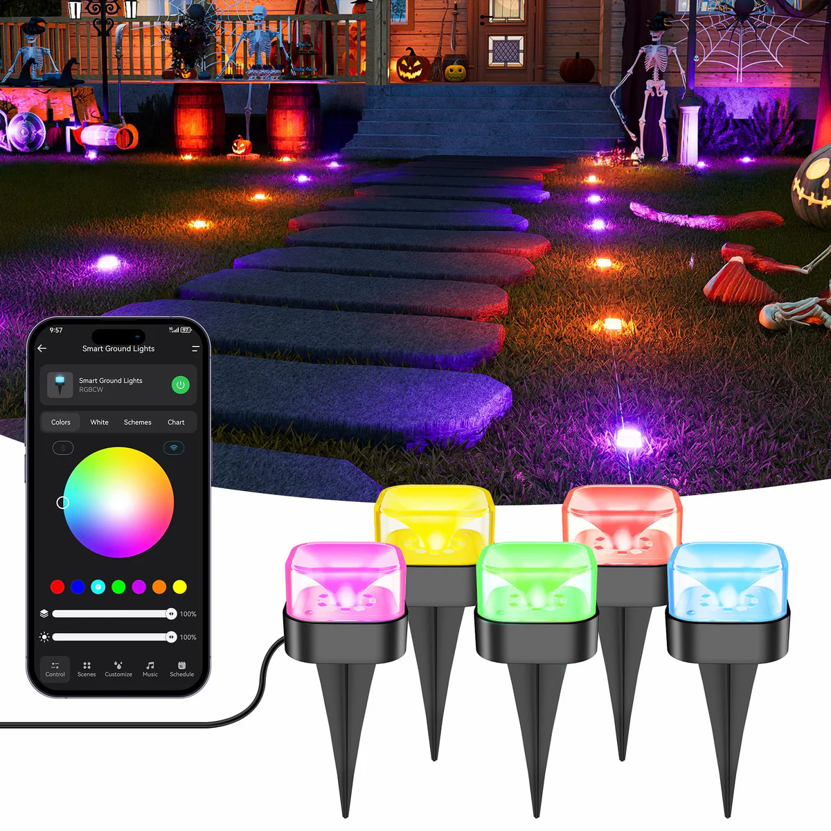 Brizled Smart RGBCW Outdoor Ground Lights