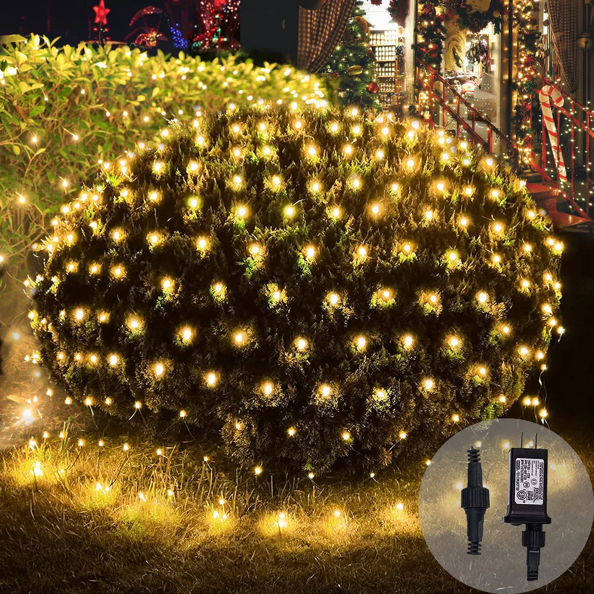 LitHome LED Net String Lights Outdoor