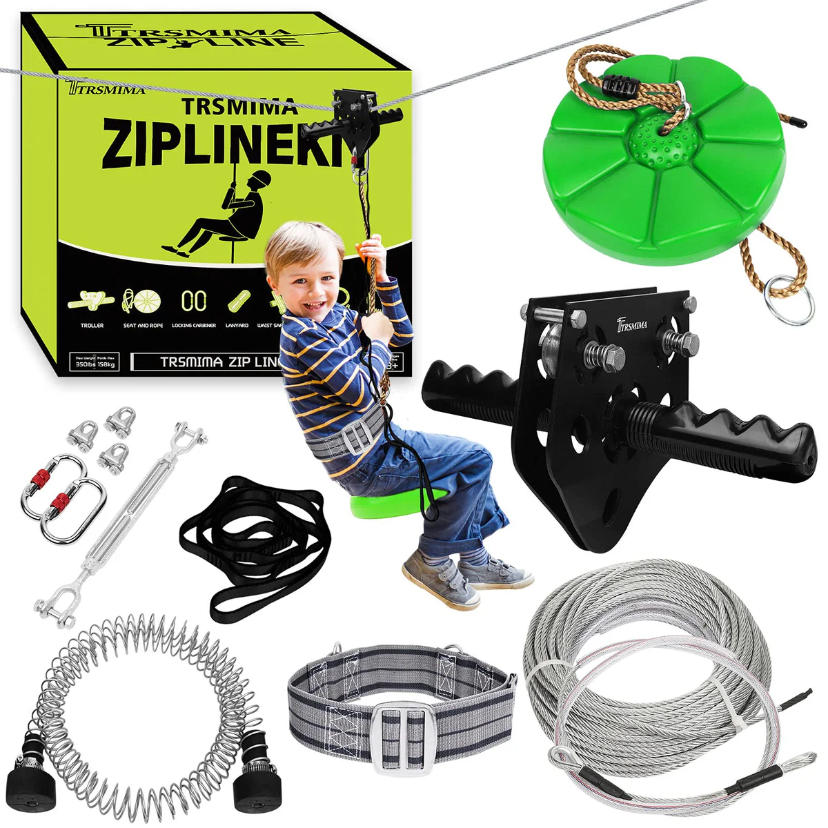 TT TRSMIMA Backyard Zip Line Kit 
