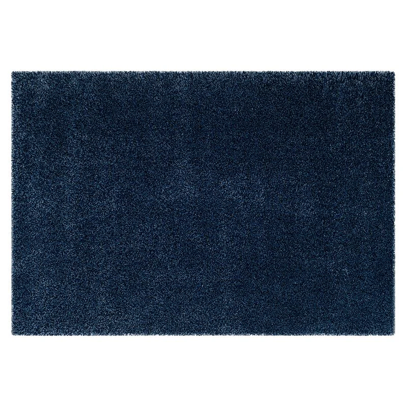 SAFAVIEH California Plush Solid Shag Area Rug  Navy  