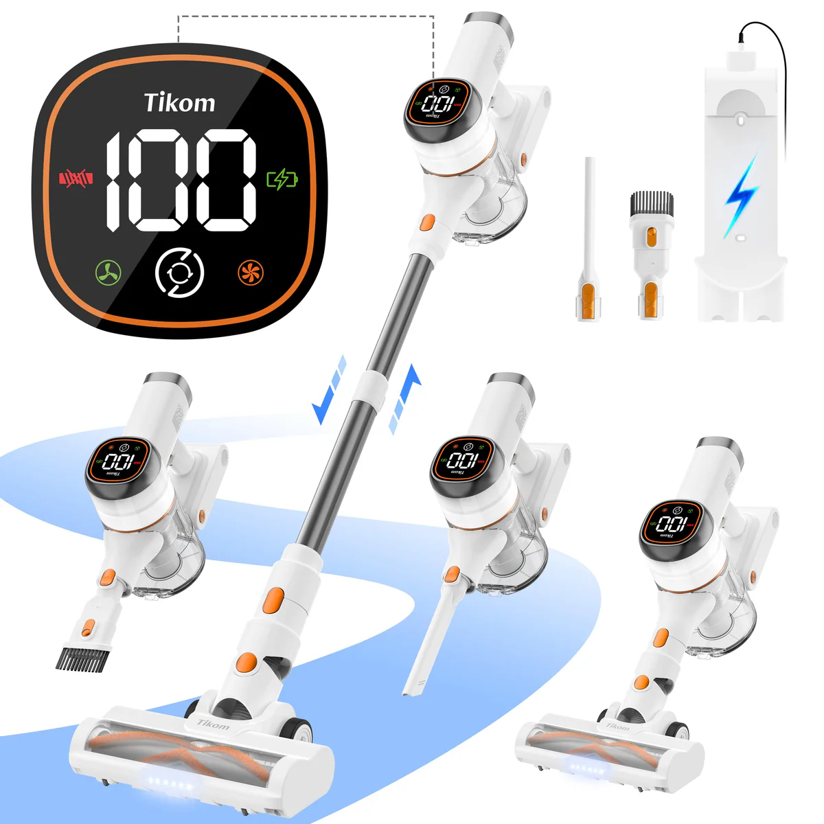 Tikom Cordless Stick Vacuum Cleaner