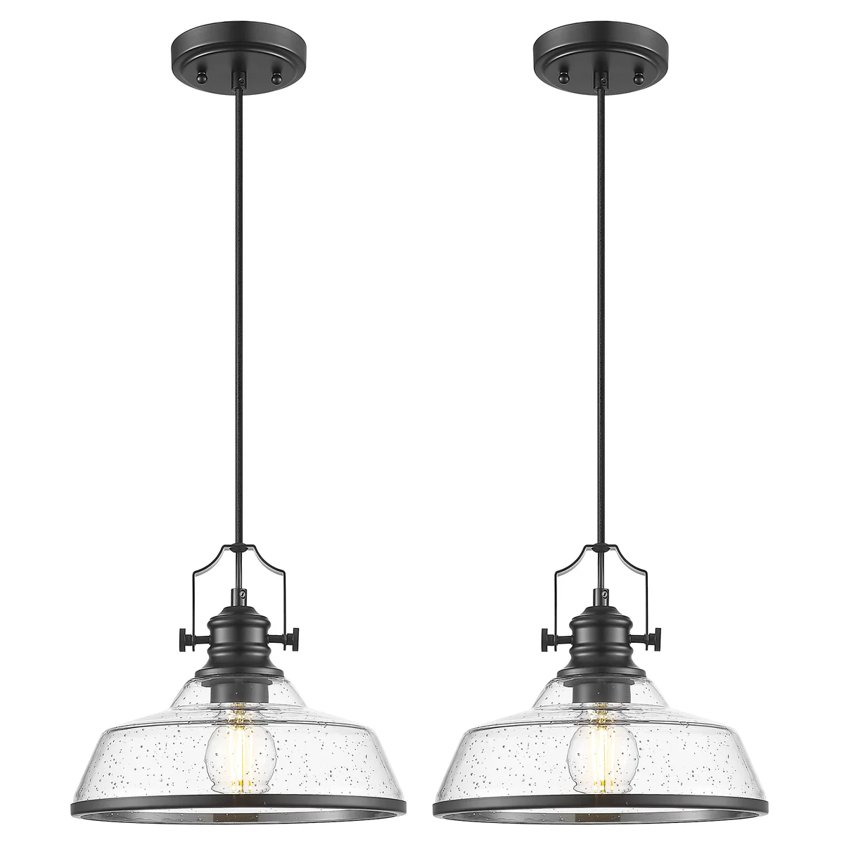 kudos Seeded Glass Pendant Light