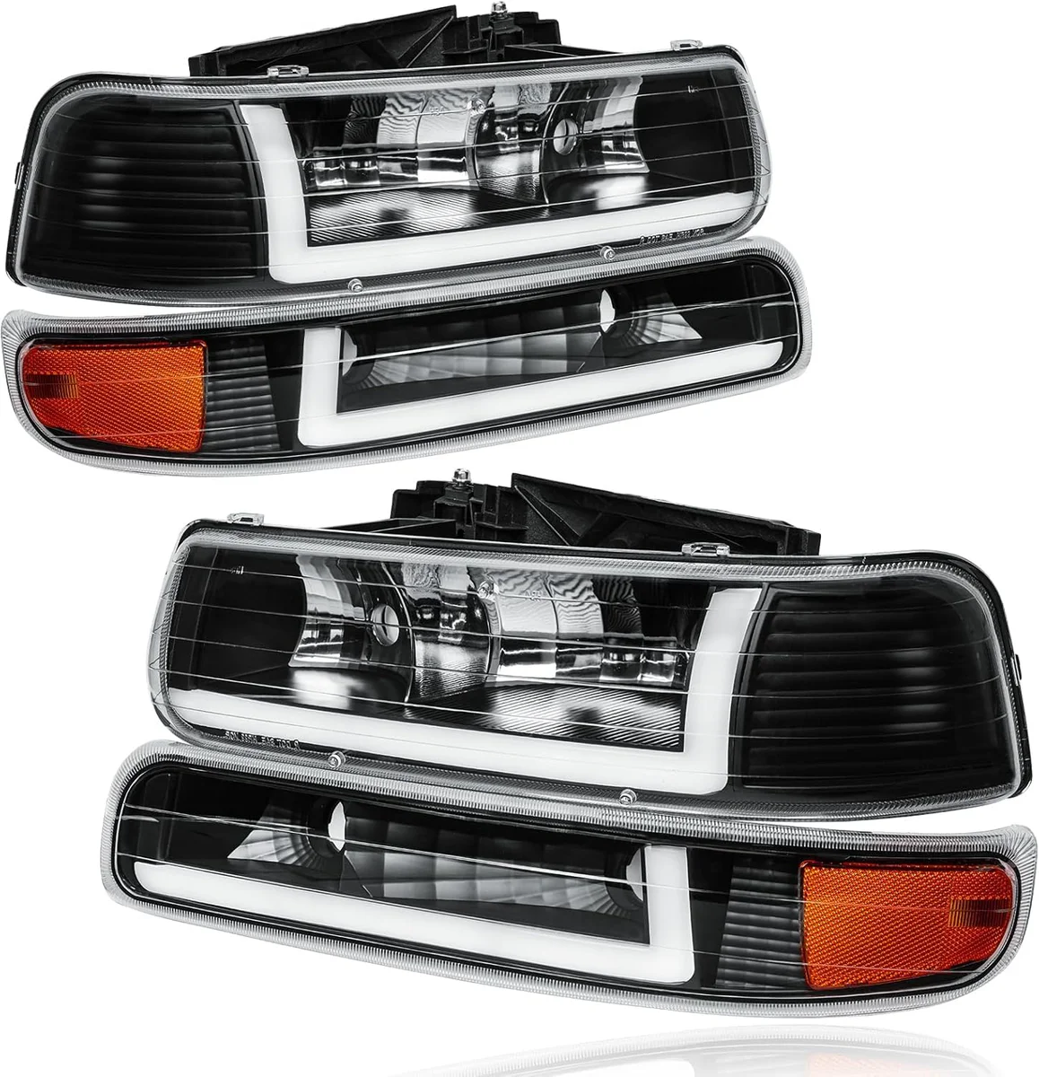 Fullux LED DRL Headlights for Chevy Silverado Tahoe Suburban