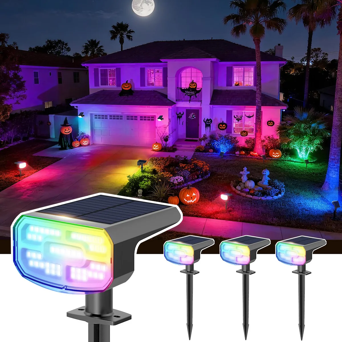 JEJOT Solar Powered Spotlights Outdoor