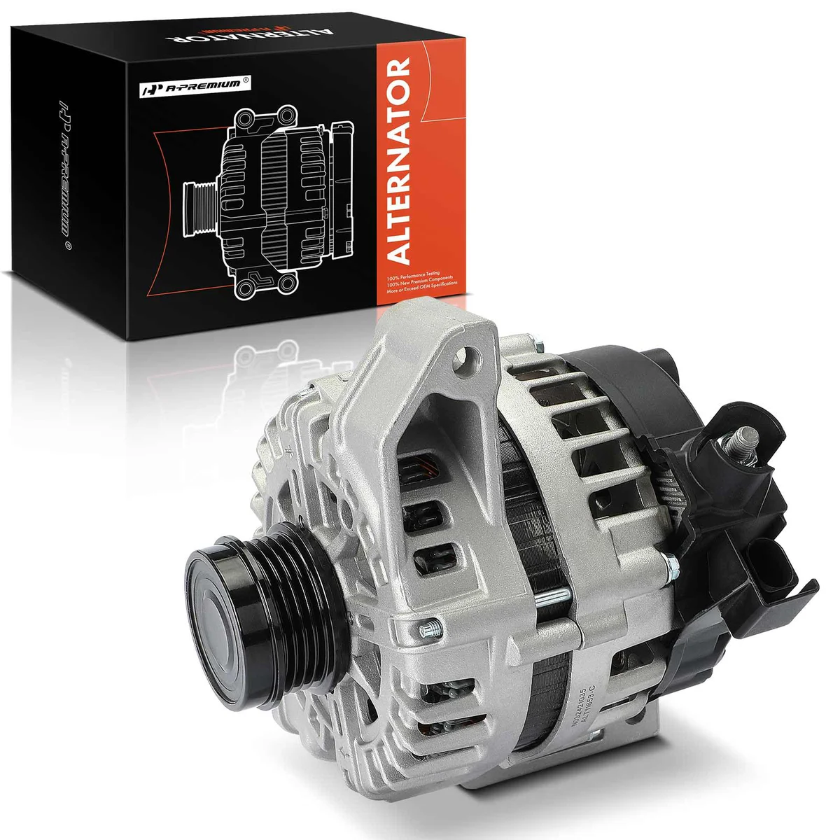 A-Premium Alternator for Ford Focus 2.0L 150A 4-Groove Decoupler Pulley