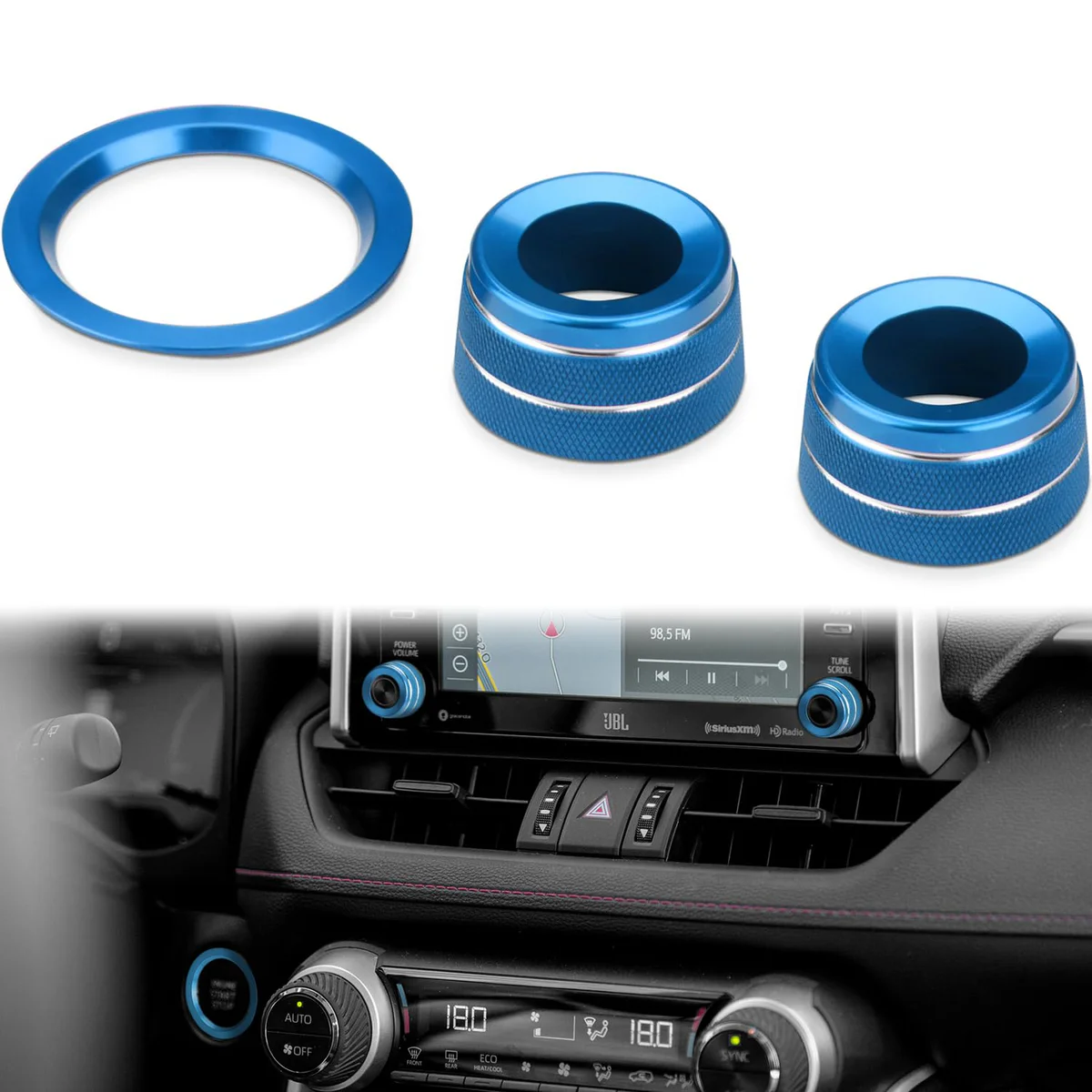 Auovo Toyota RAV4 Radio Knob Covers