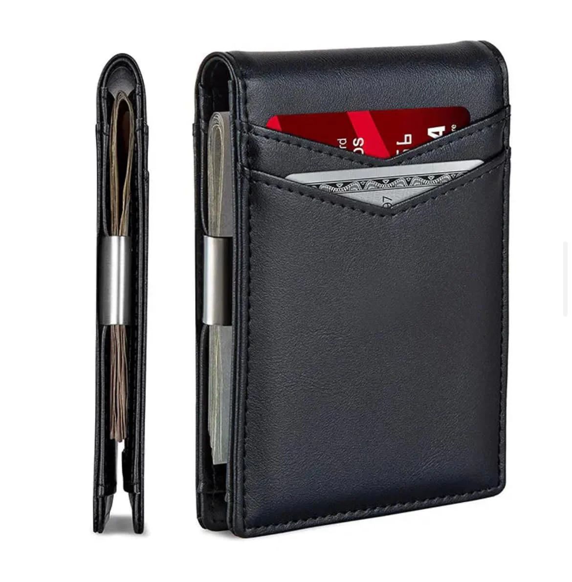 Guangzhou Lixue Tongye Leather Bifold Money Clip RFID Wallet
