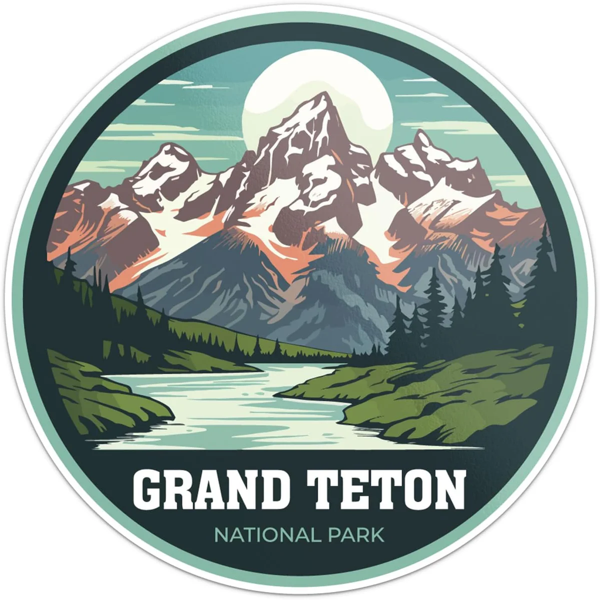 Grand Teton National Park Vinyl Sticker Decal