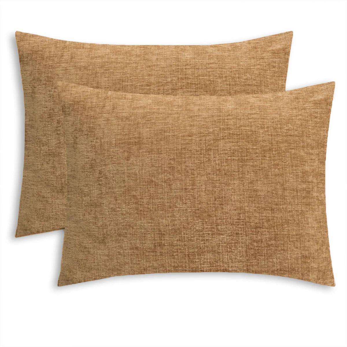 CaliTime Chenille Pillow Shams Standard Size
