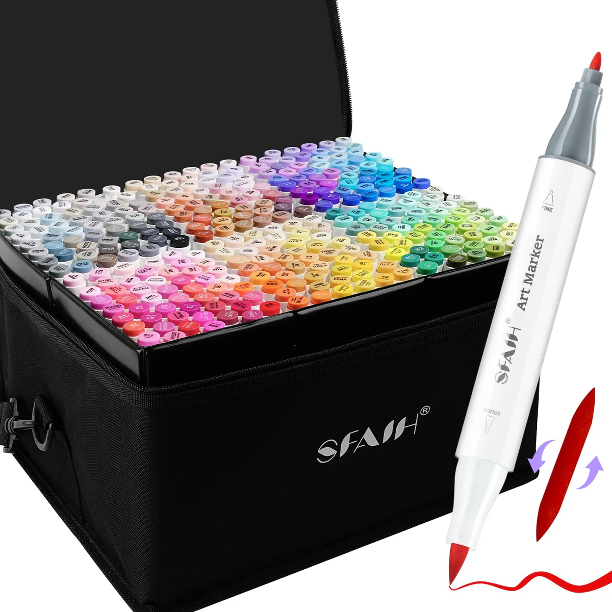 SFAIH Dual Tip Brush & Fine Art Markers Set