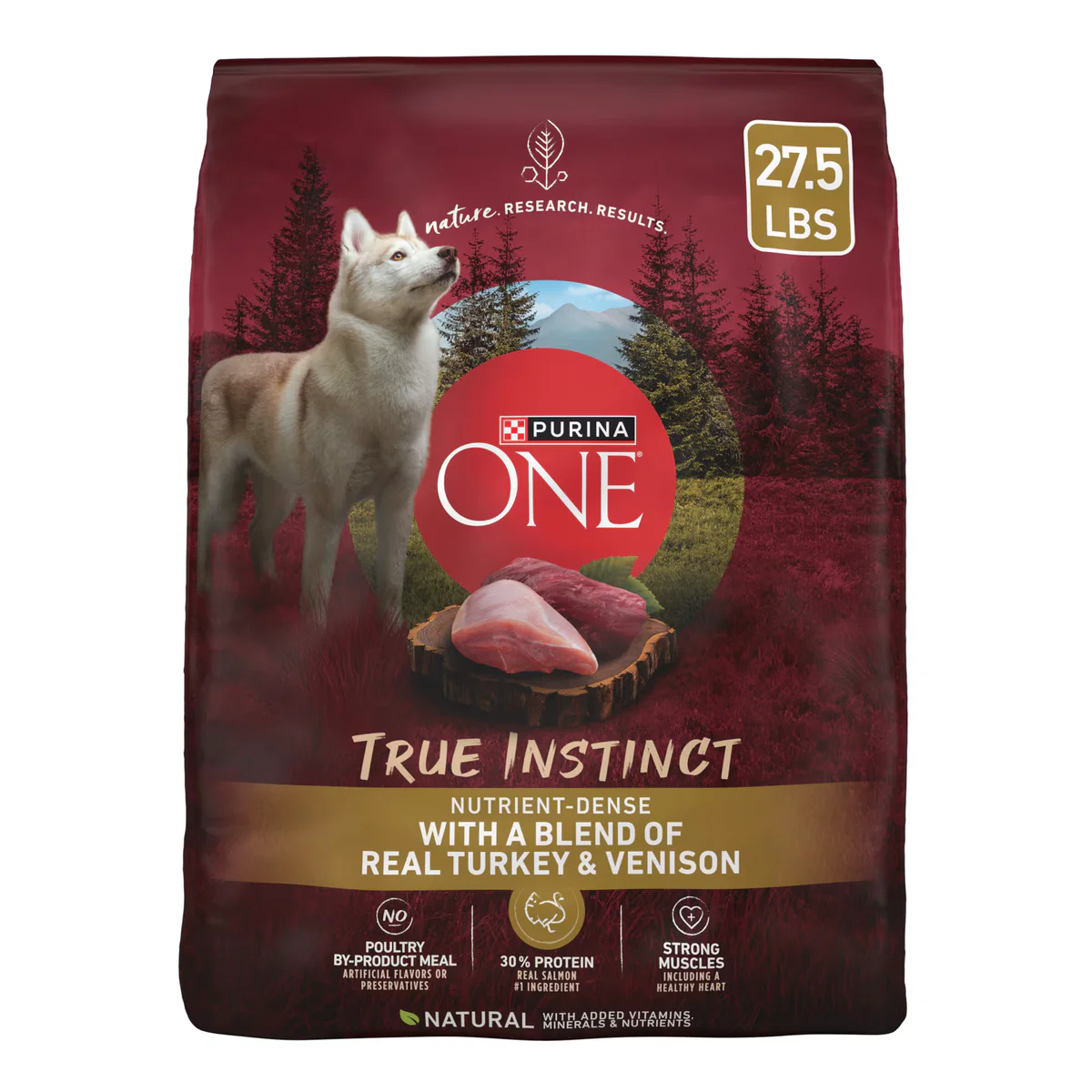 Purina ONE Turkey and Venison Natural Dry Dog Food 27.5lb