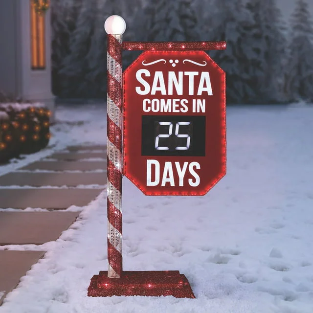 Member's Mark LED Santa Countdown Calendar Decoration