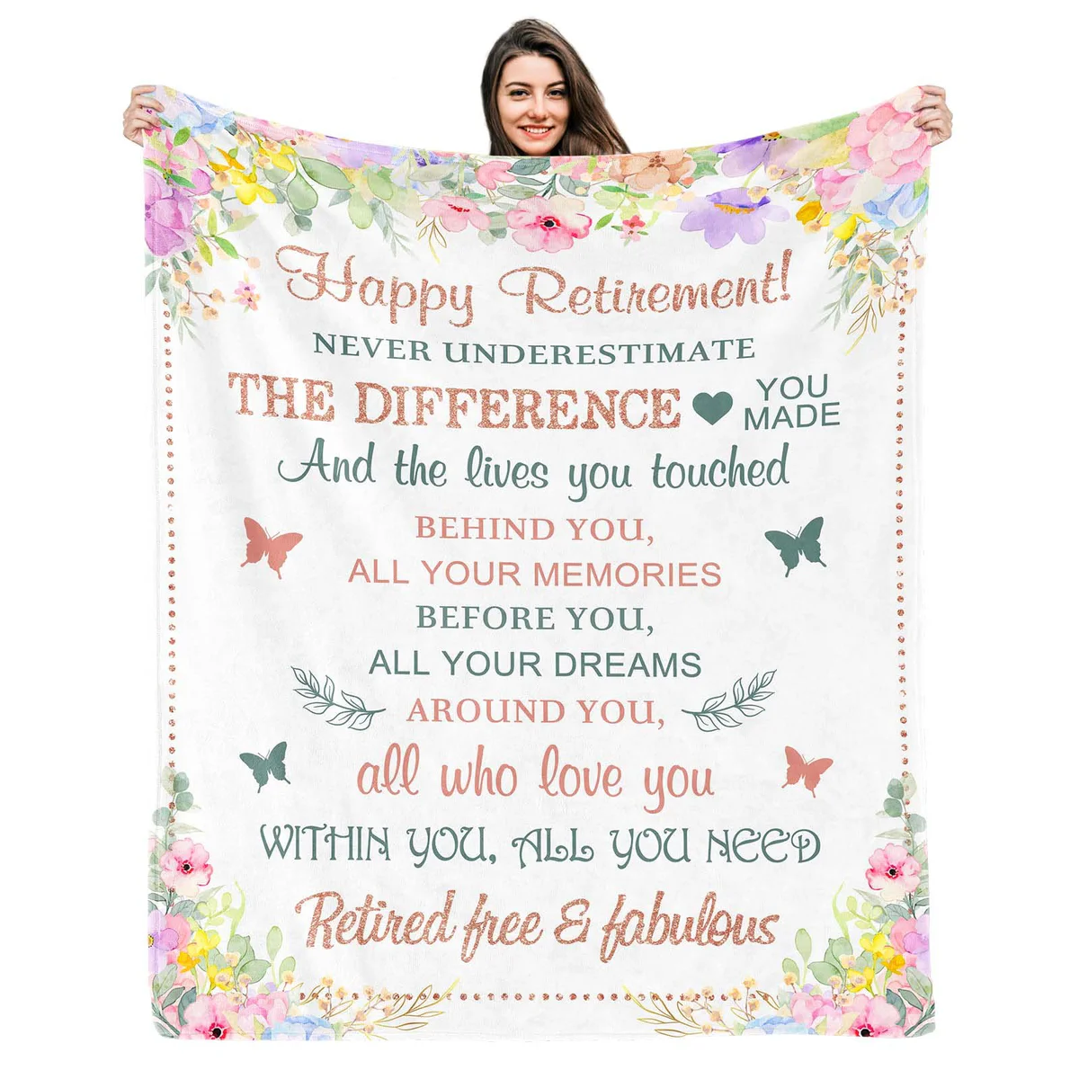 Kesidilo Super Soft Retirement Throw Blanket