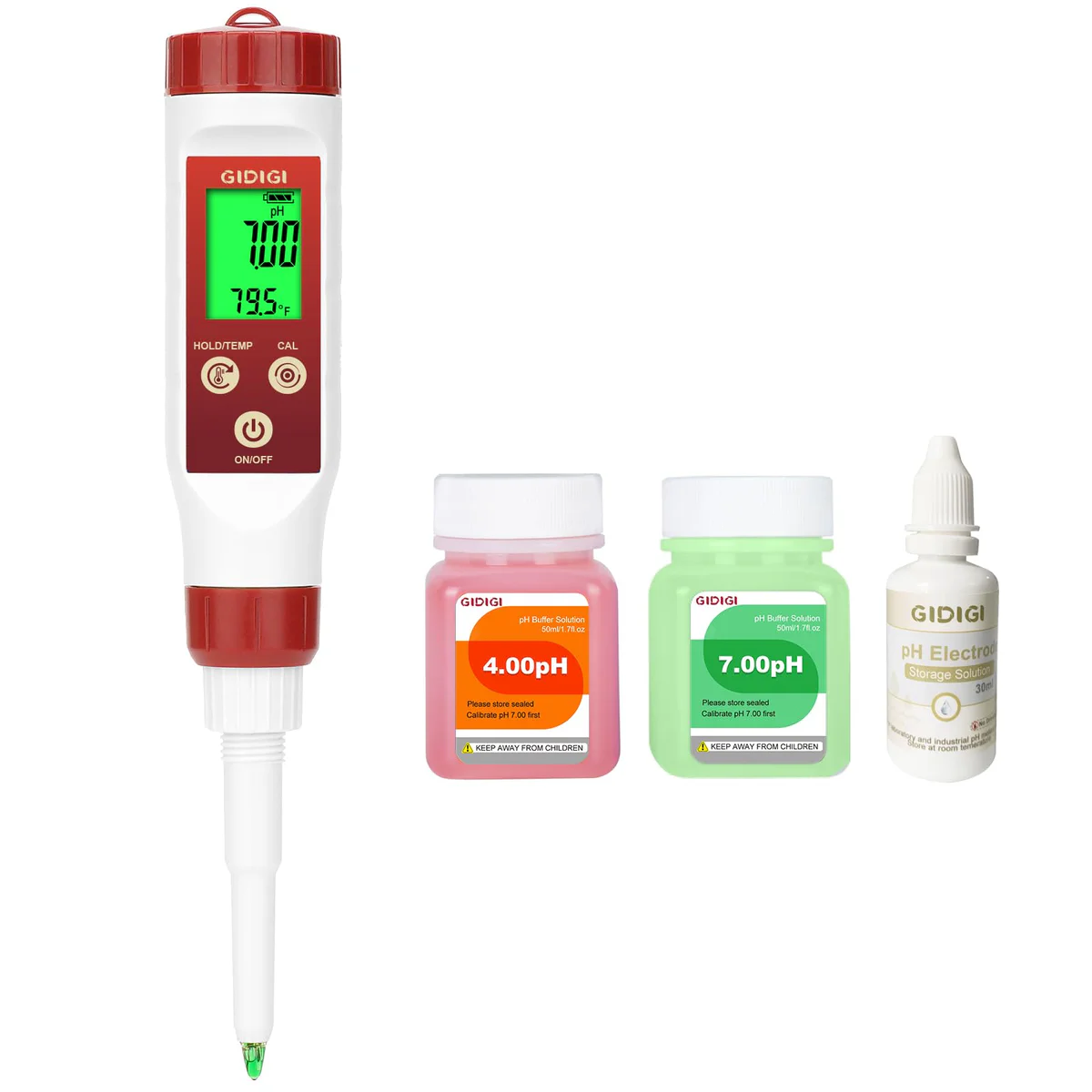 GIDIGI Digital pH Meter Food Acidity Tester
