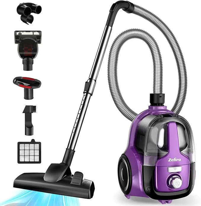 Zefiro Bagless Canister Vacuum Cleaner