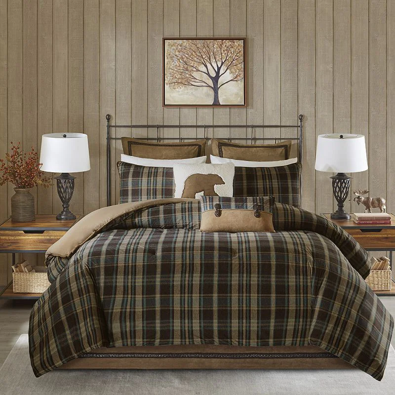 Woolrich Hadley Plaid Comforter Set, King, Multicolor