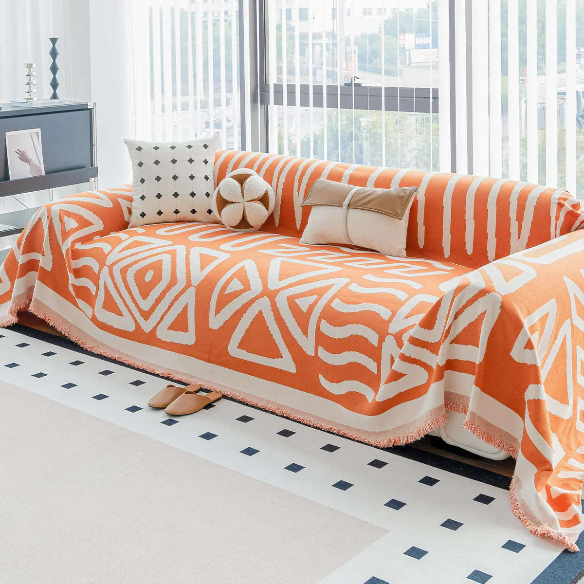 MDSASFD Chenille Sofa Cover Throw