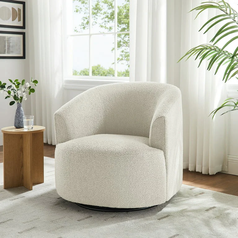 Mainstays Boucle Swivel Chair