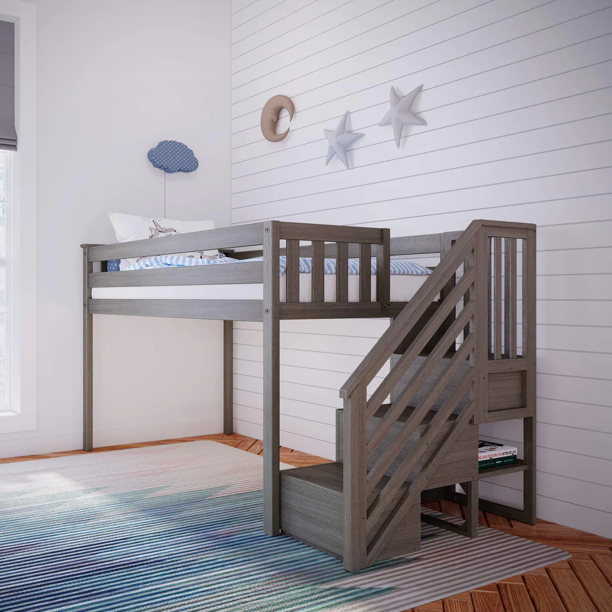 Max & Lily Low Loft Bed