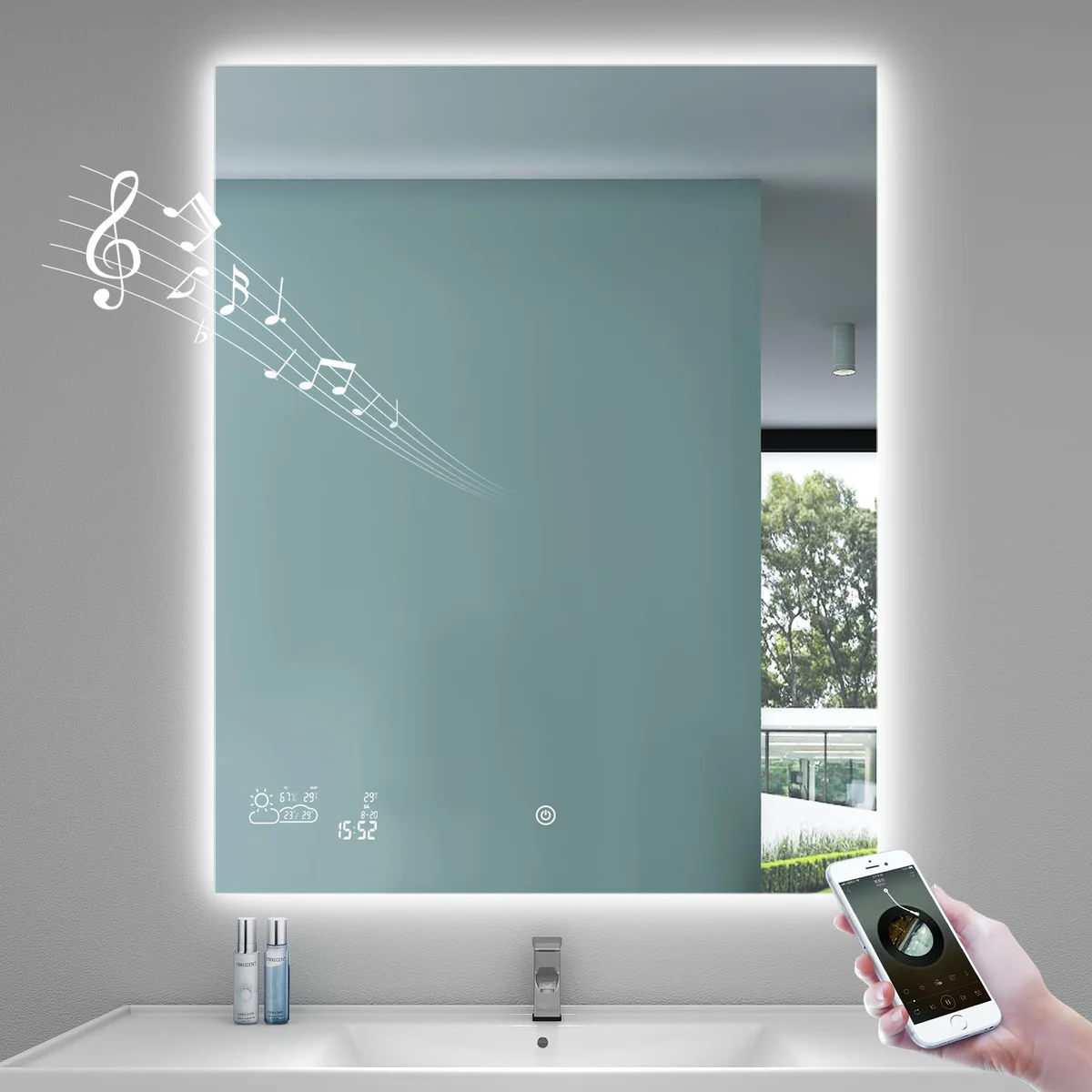 BYECOLD Smart Bathroom Mirror 