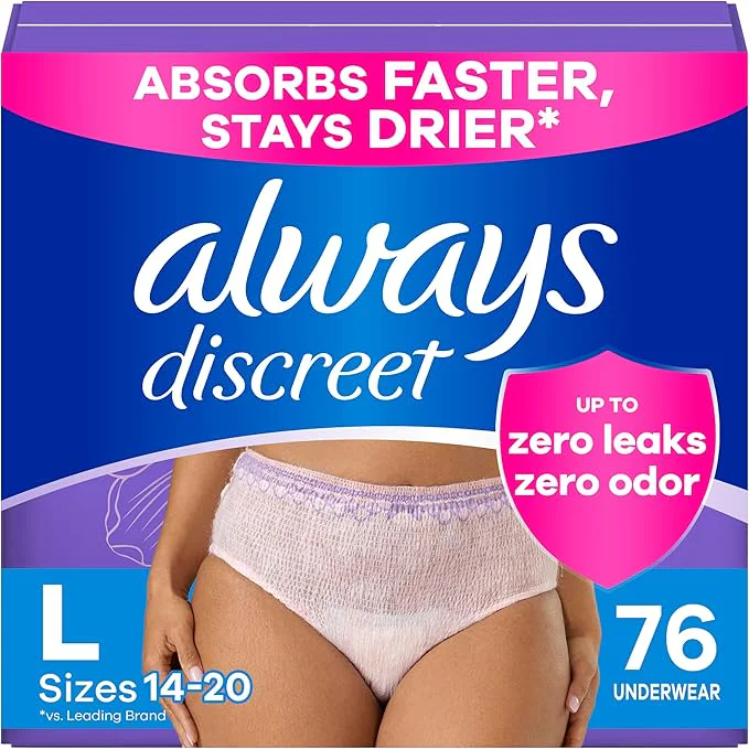 Always Discreet Incontinence Underwear 