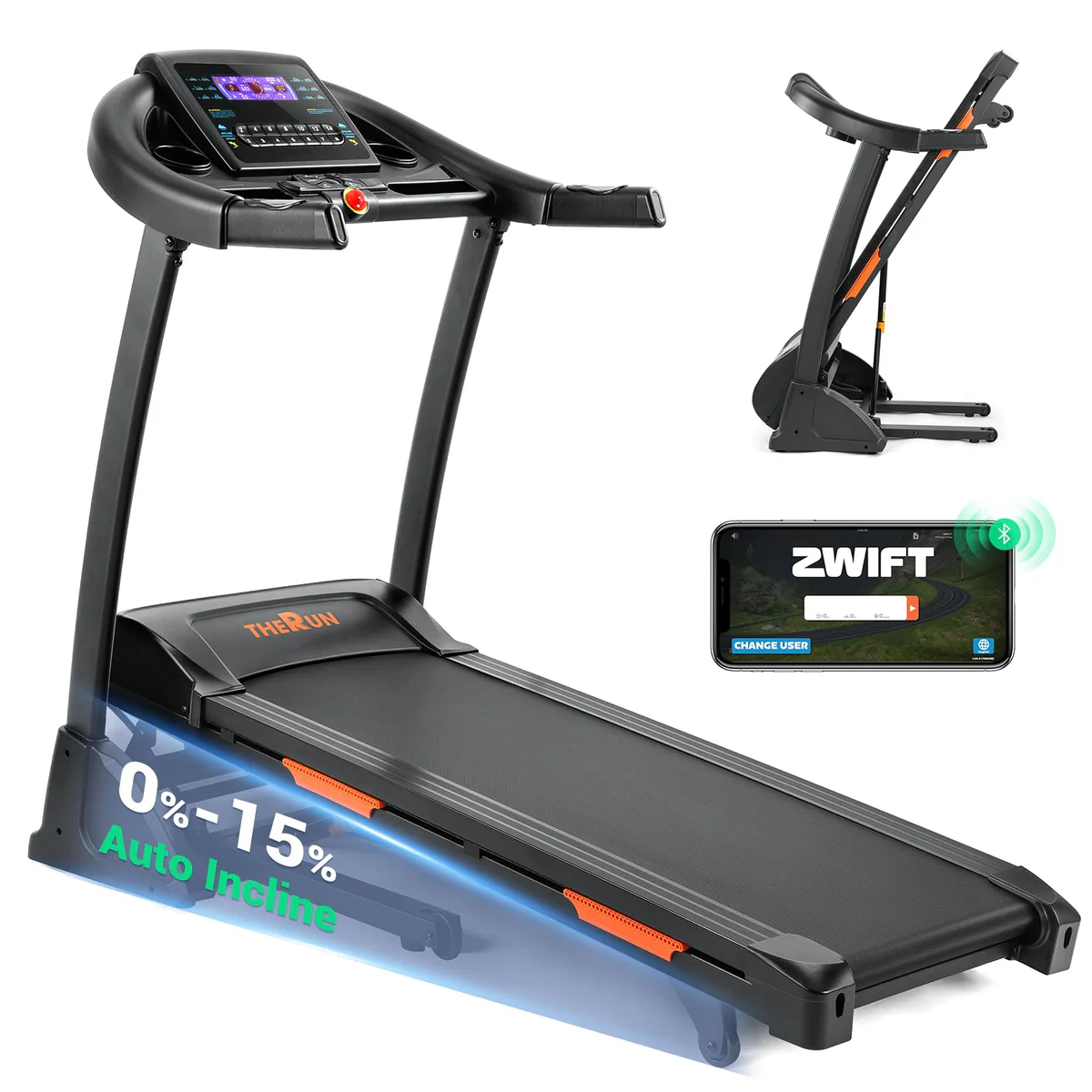 THERUN Folding Treadmill Machine