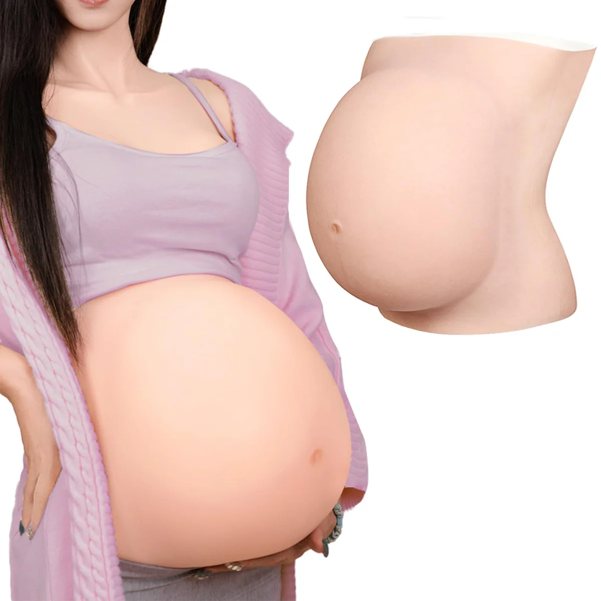 MOTLEYBEAN Artificial Silicone Pregnancy Belly 