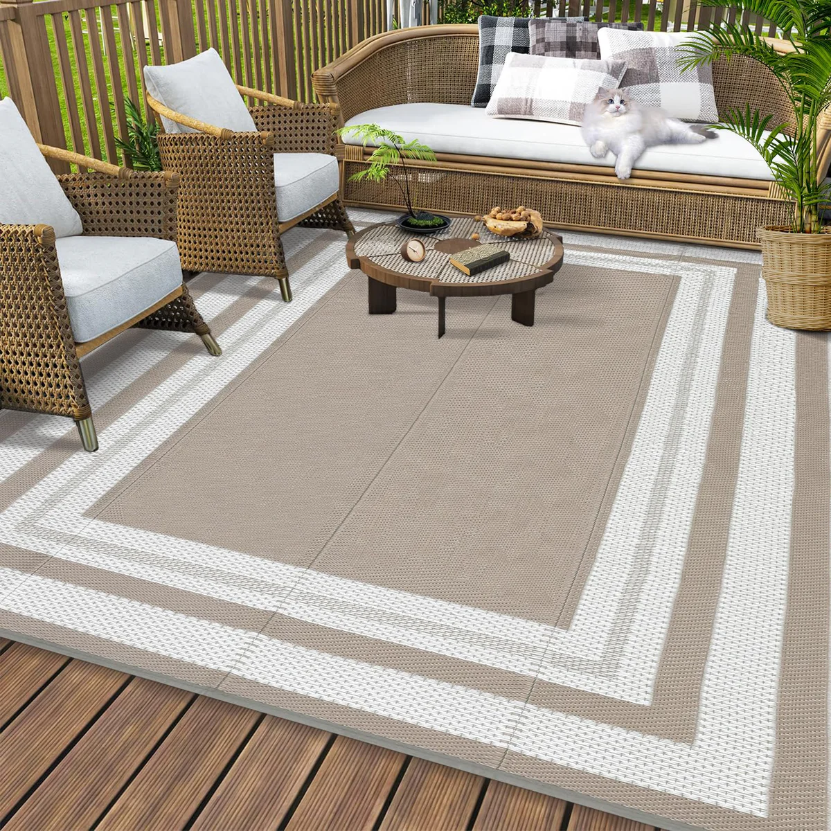 GAOMON Outdoor Rug 