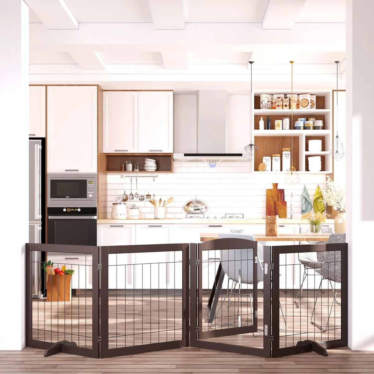 Vantas Extra Wide Pet Gate for Doorways, Stairs