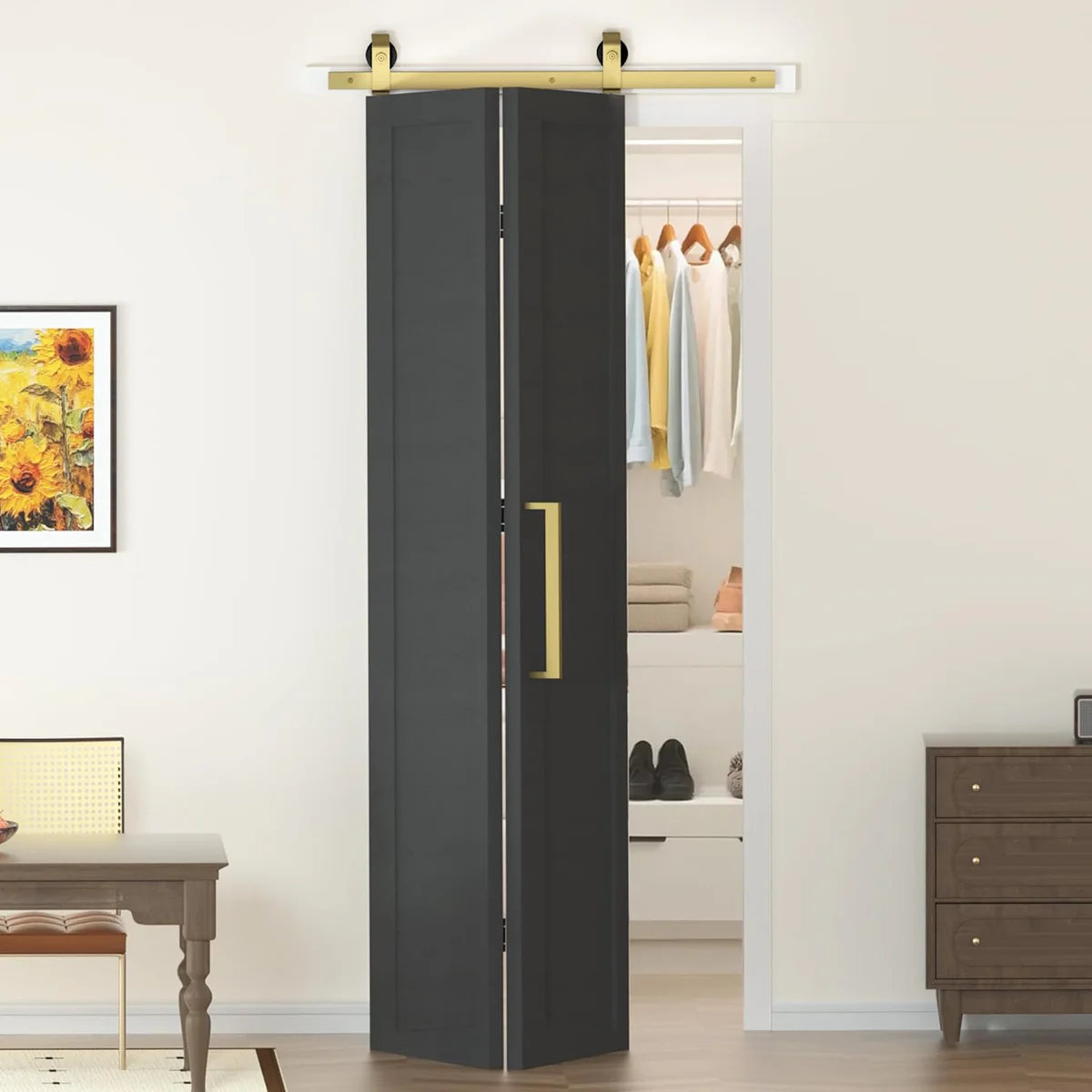 JUBEST Bi-fold Barn Door