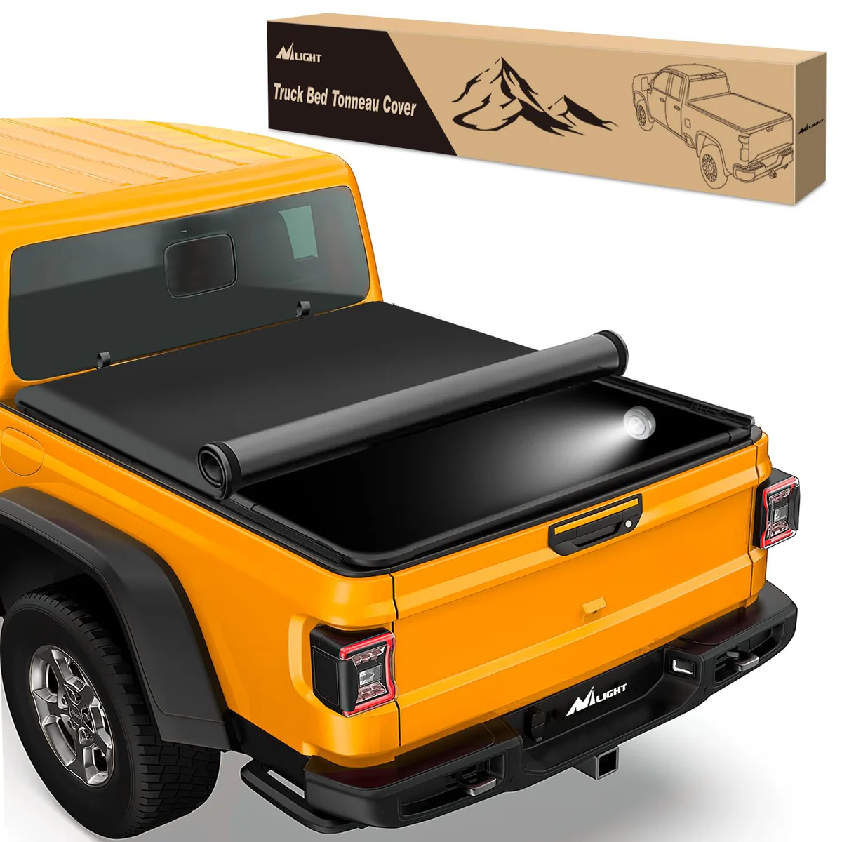 Nilight Soft Roll Up Truck Bed Tonneau Cover