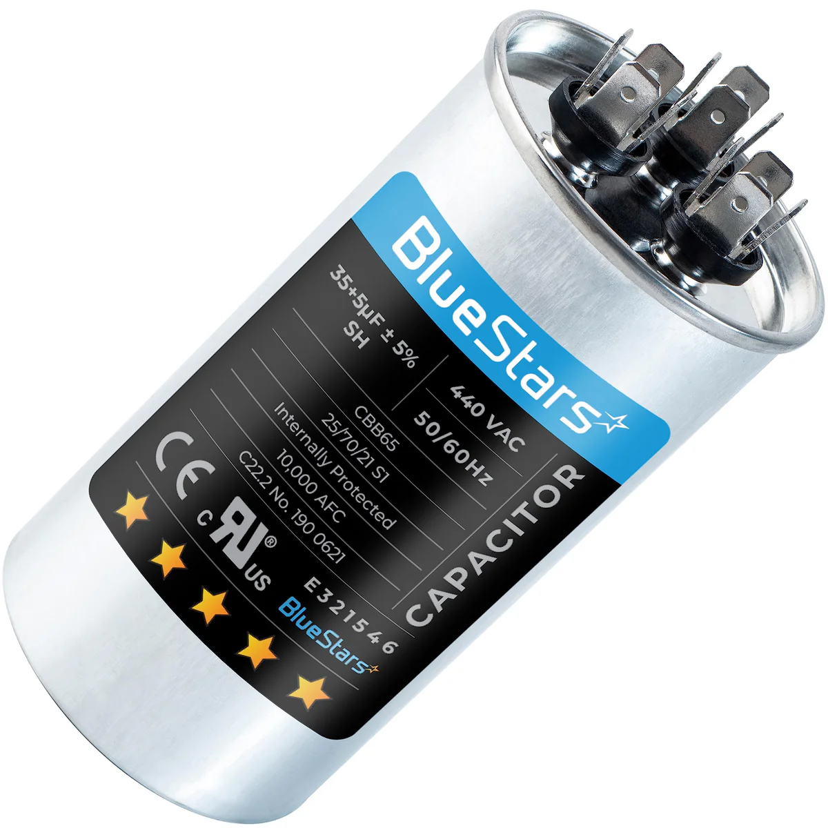 BlueStars Dual Run Round Capacitor
