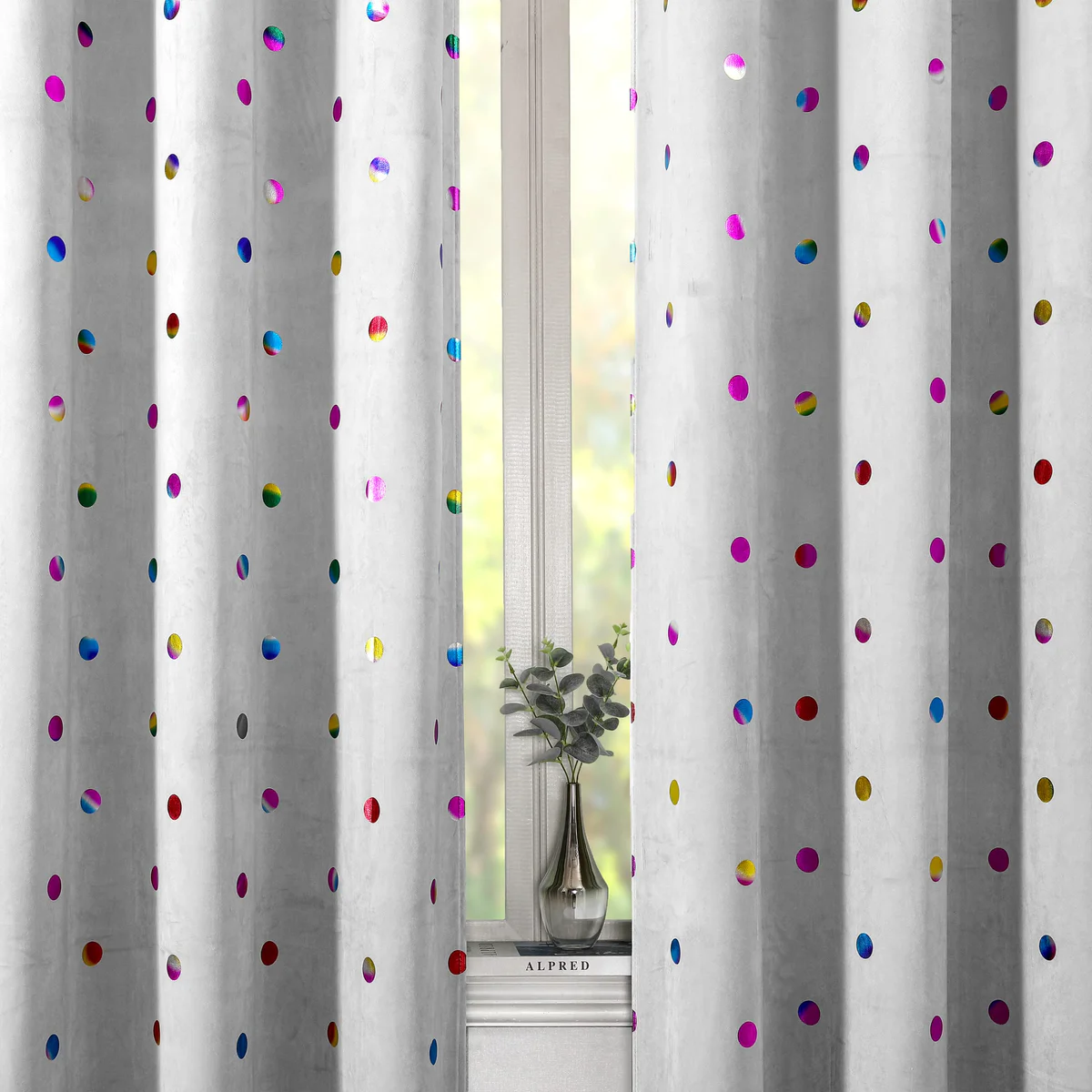 Lotusolution Polka Dot Blackout Curtain Panel