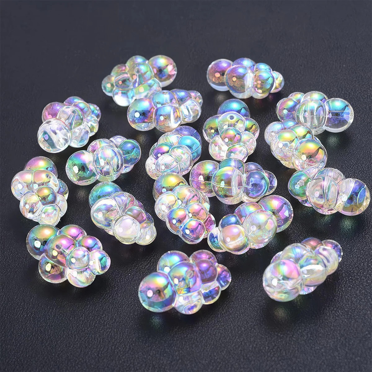 picocosmxiruo Acrylic Bubble Beads for DIY Crafts