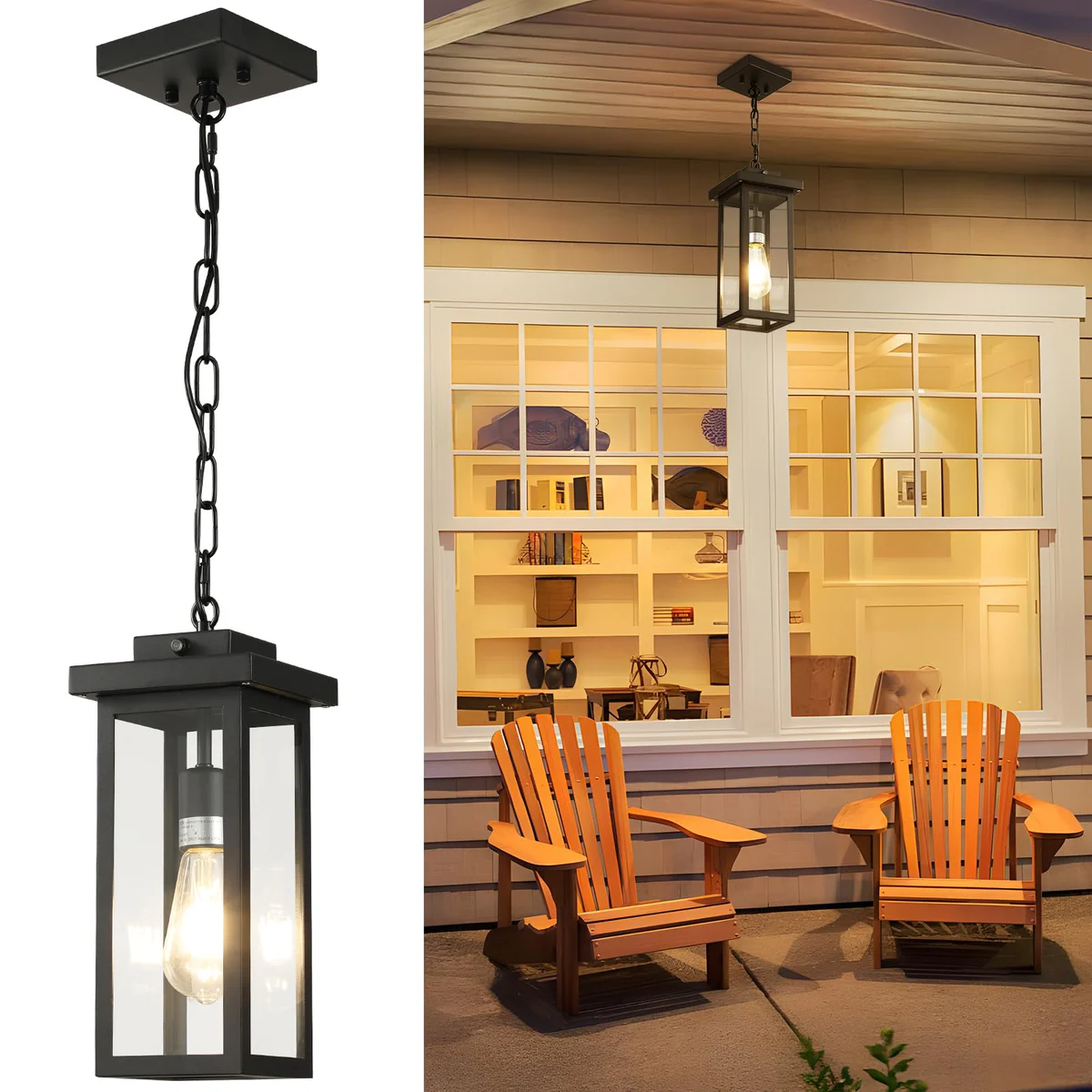 tewei Outdoor Hanging Pendant Light Fixture